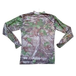 Realtree Shirt Men Large Long Sleeve Base Layer Dark Tree Camo Hunting Hiking